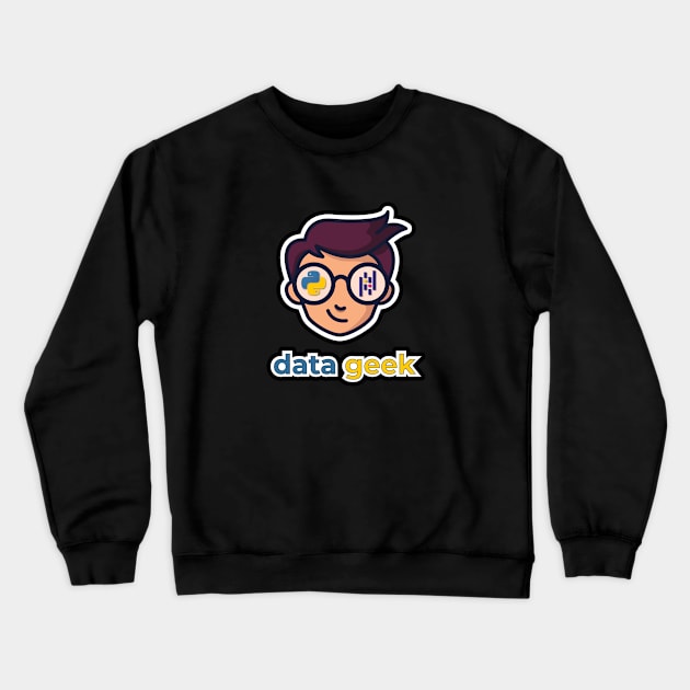 Data Geek Boy Crewneck Sweatshirt by Peachy T-Shirts